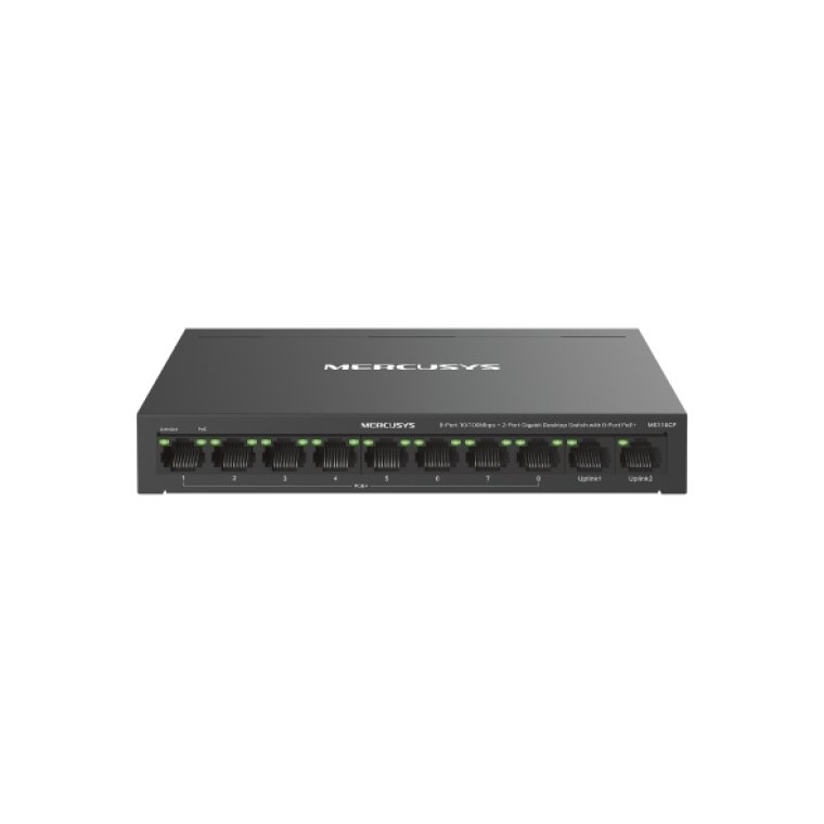 MS110CP Switch Desktop 8 Cổng 10/100 Mbps + 2 Cổng Gigabit với 8 Cổng PoE+