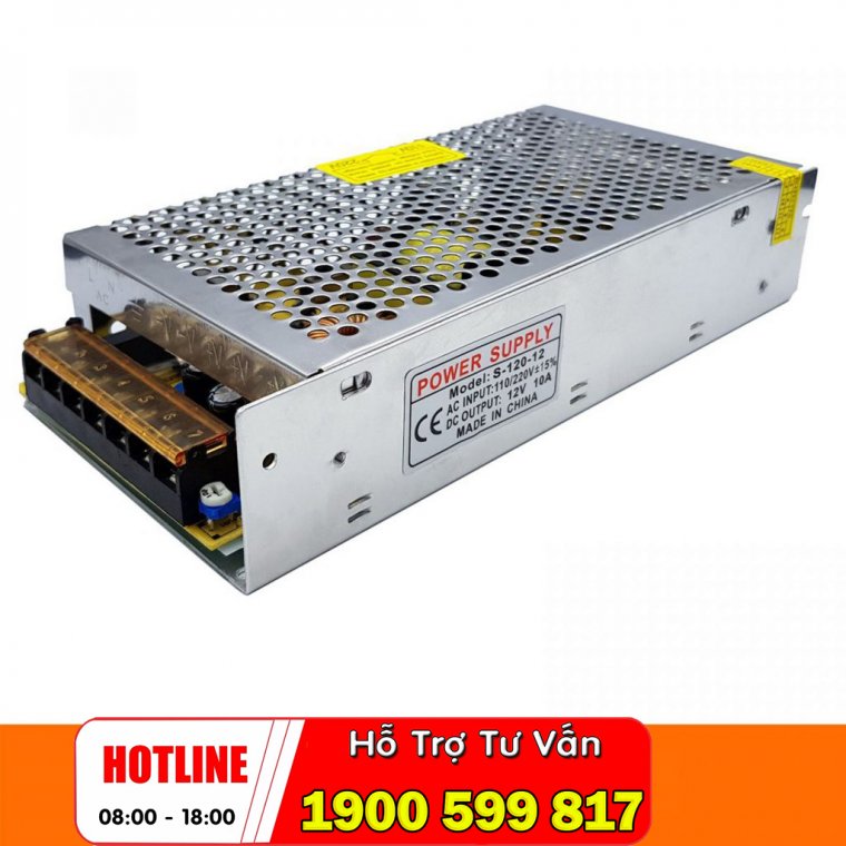 Nguồn tổ ong tổng 12V-10A đa năng phù hợp với camera