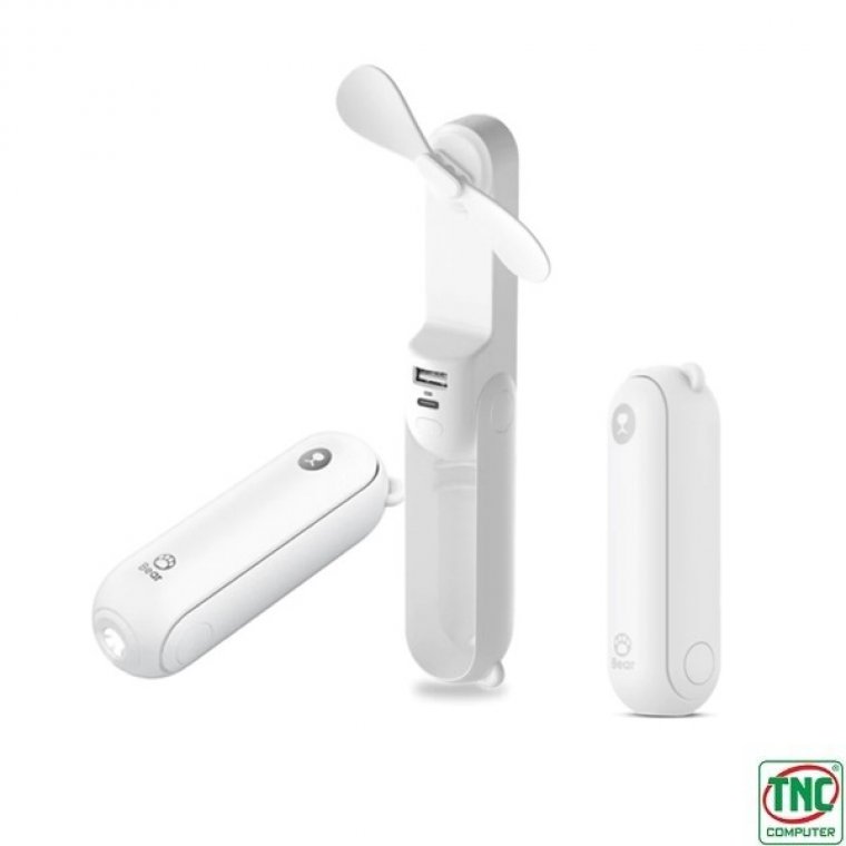 Quạt Cầm Tay F8 2000mAh Trắng