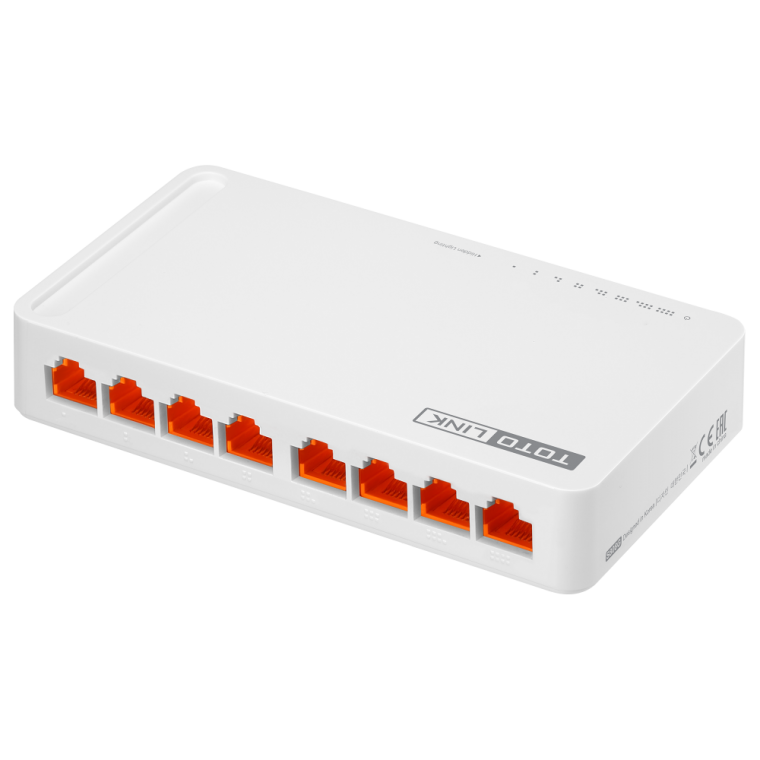 Bộ chia tín hiệu để bàn 8 cổng 10/100Mbps Totolink S808