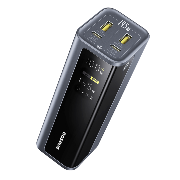 Baseus EnerGeek GP12 Fast Charging Power Bank with Digital Display 20800mAh 145W – GREY (LVA055-2G-1