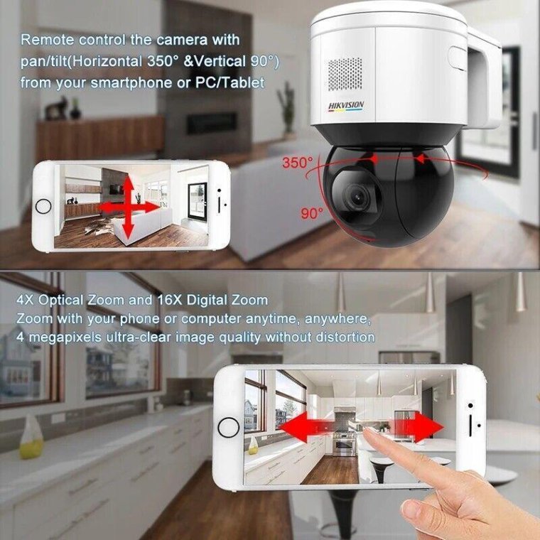 Camera IP Speed Dome hồng ngoại Wifi 4.0 Megapixel DS-2DE3A404IWG-E/W