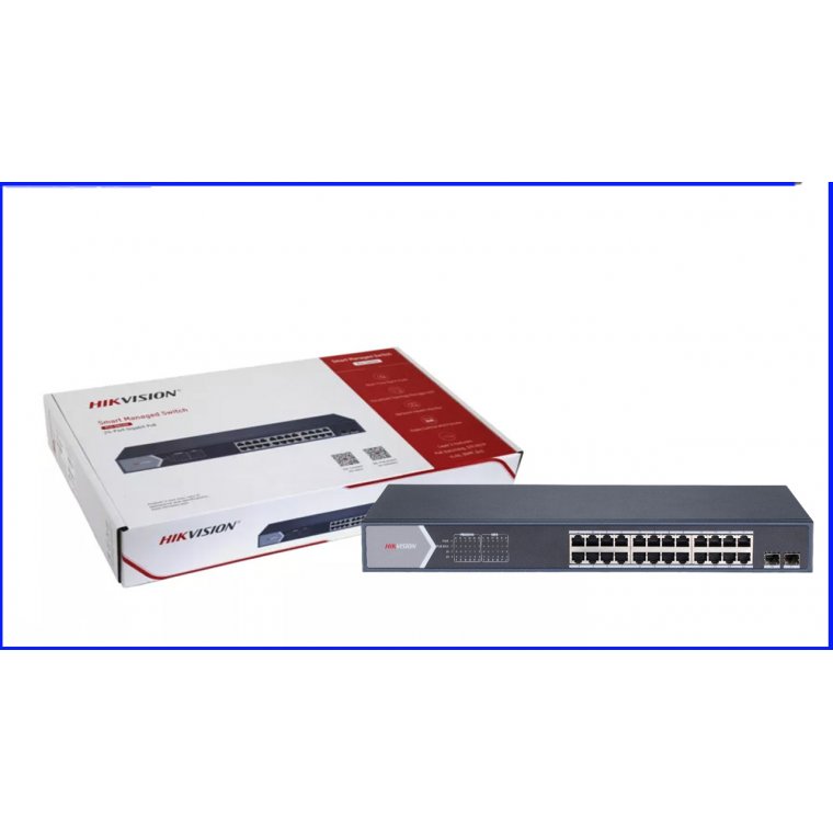 Switch mạng thông minh 24 cổng PoE Gigabit HIKVISION DS-3E1526P-EI