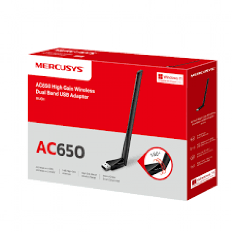 Bộ Chuyển Đổi USB Wi-Fi Băng Tần Kép Độ Lợi Cao AC650 (MU6H)