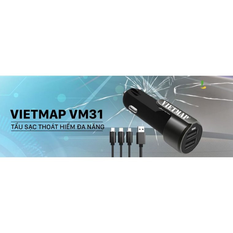 Tẩu sạc thoát hiểm đa năng VIETMAP VM31