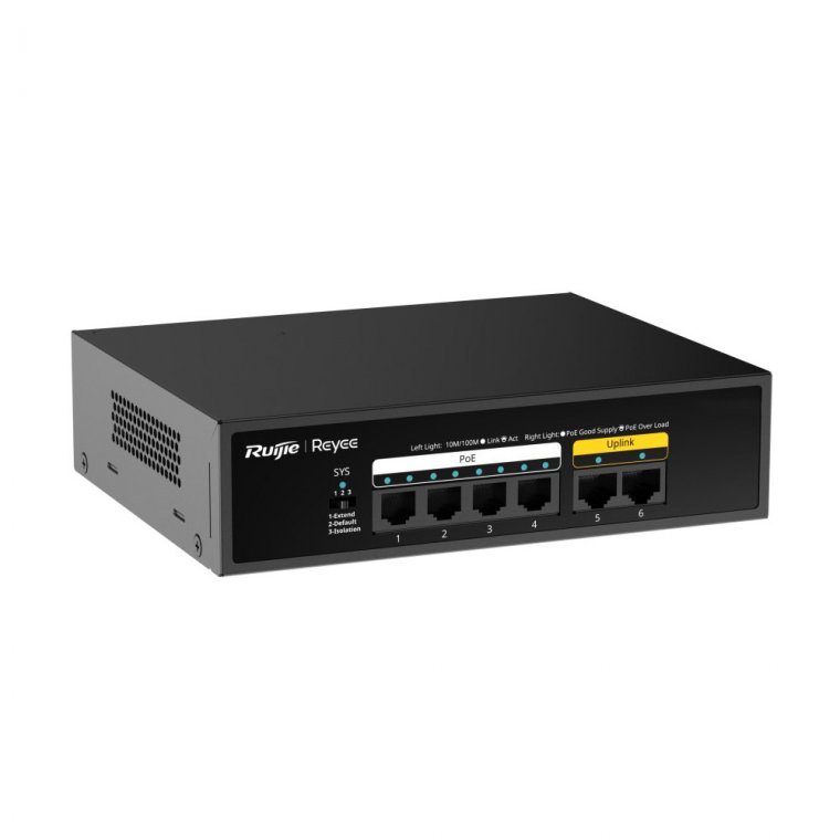 RG-ES106F-P Thiết bị chuyển mạch 6 cổng 10/100 Mbps