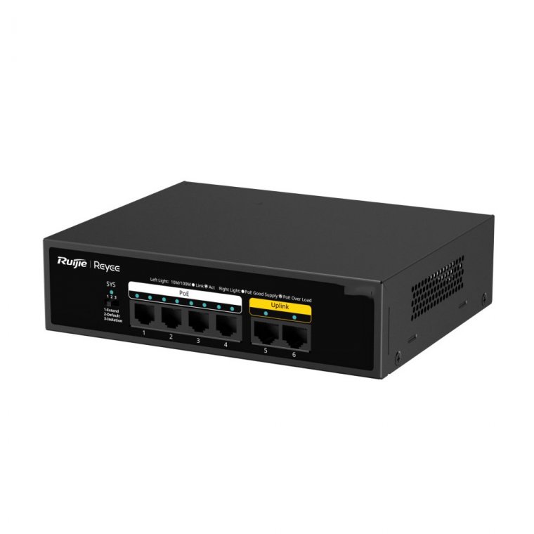 RG-ES106F-P Thiết bị chuyển mạch 6 cổng 10/100 Mbps