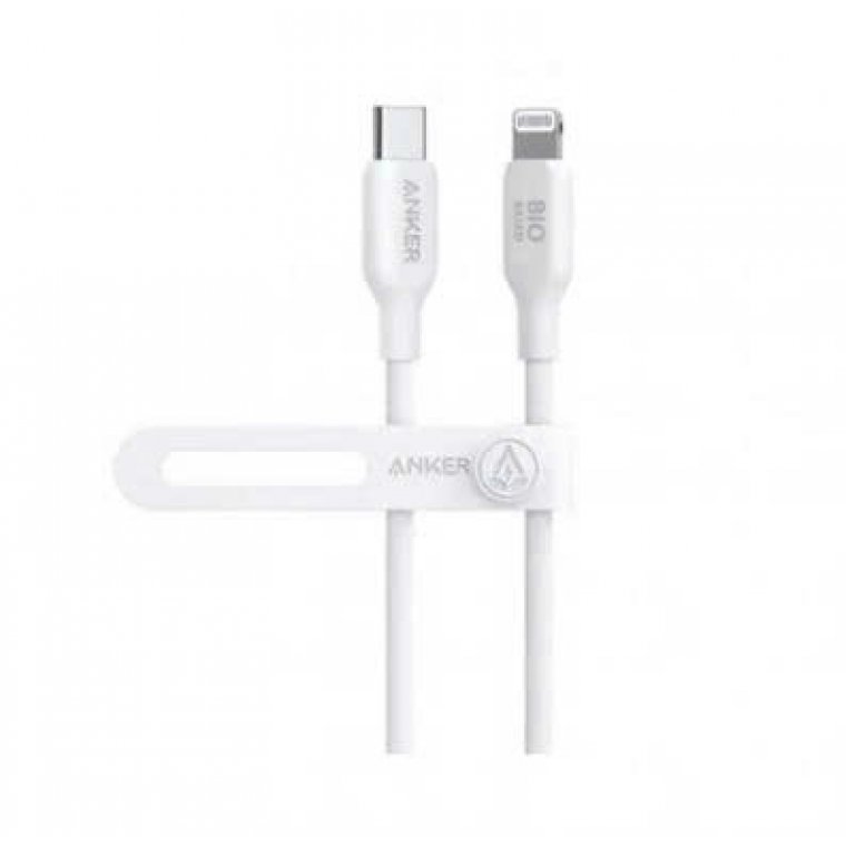 Cáp sạc Anker PowerLine III C-L 0.9m FLOW Trắng (White) Mã B2B: A8662