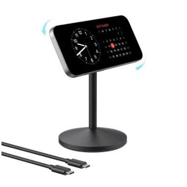 Đế sạc không dây Anker MagGo model A25X1 15W (kèm cáp USB-C) Đen (Black) – Mã: B2B_A25X1H11