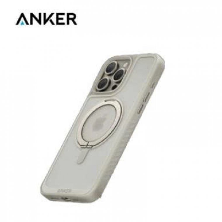 Ốp lưng Anker MagGo Magnetic 360° Ring Stand iPhone 16 Pro Trong suốt (Clear) – B2B_A90H1H0A