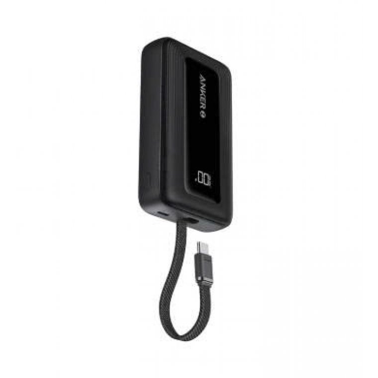 Sạc dự phòng Anker Zolo 1C1A 30W 10000mAh (Built-In USB-C Cable) Đen (Black) B2B_A1688