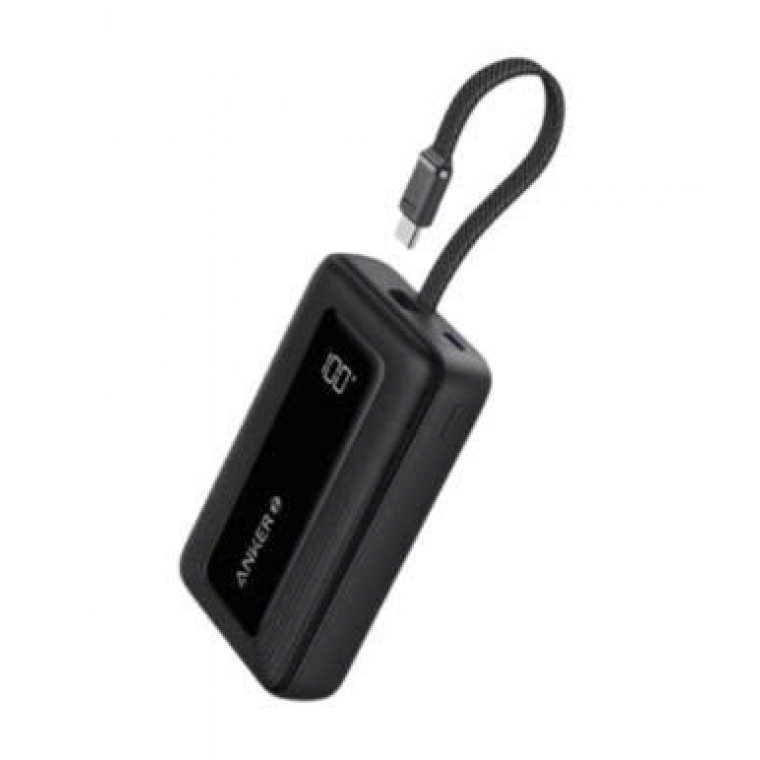 Sạc dự phòng Anker Zolo 1C1A 30W 10000mAh (Built-In USB-C Cable) Đen (Black) B2B_A1688