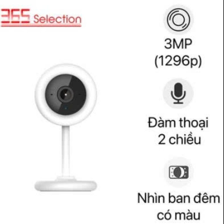 Camera trông trẻ 365 Selection PB1 (365-SEL-203) Trắng_6974725590778
