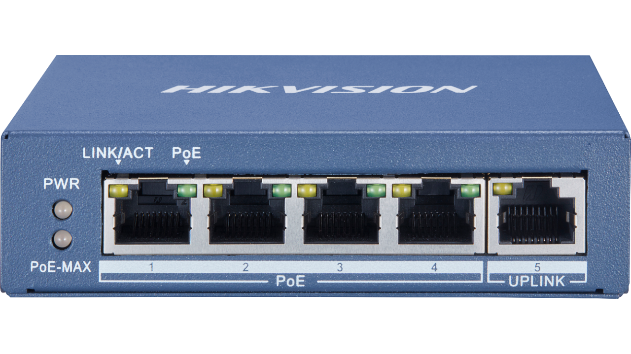 hikvision poe switch 4 port gigabit