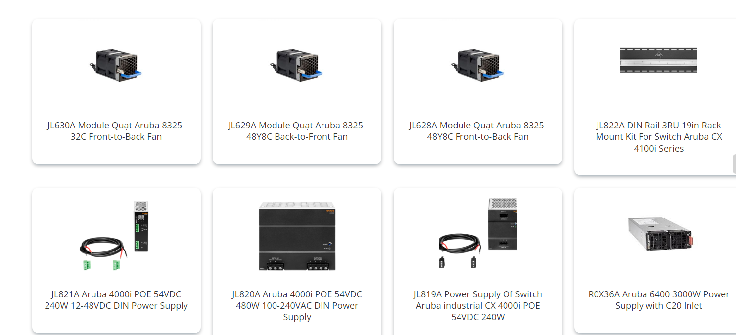 日本ヒューレット・パッカード HPE Aruba 8325-32C Front-to-Back Fan