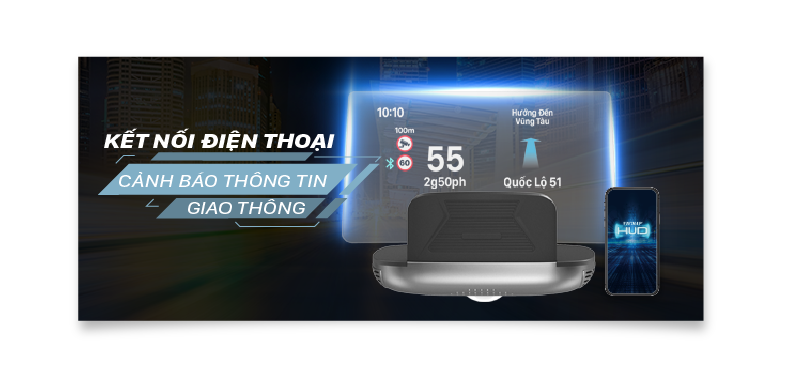 Màn hình hiển thị thông tin thông minh VIETMAP HUD H1N