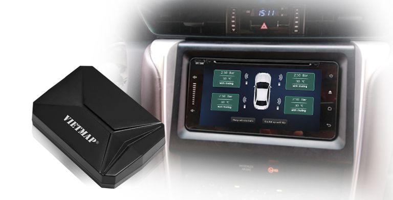 Thiết bị áp suất lốp Vietmap TPMS V1A (Tích hợp với màn hình Android)