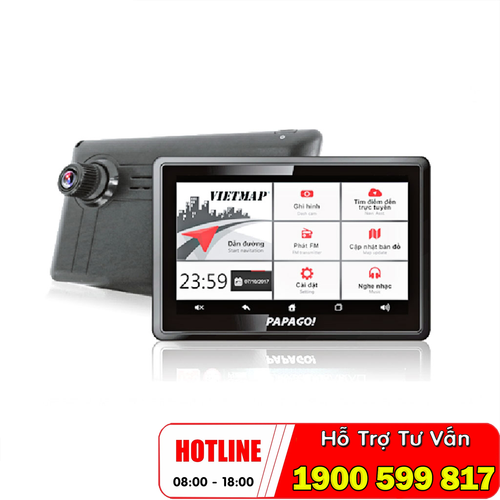 Camera hành trình Vietmap W810 vừa dẫn đường vừa ghi hình Full HD 1080P