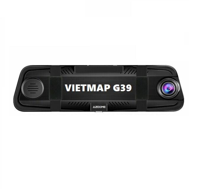 Camera hành trình gương VIETMAP G39 ghi hình trước và sau xe, màn hình cảm ứng 9.6 inch
