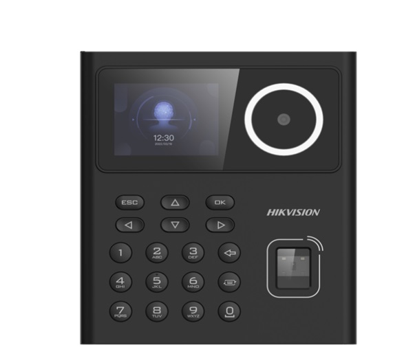 Thiết bị chấm công & kiểm soát ra vào khuôn mặt/vân tay/thẻ Hikvision DS-K1T320MFX 2MP