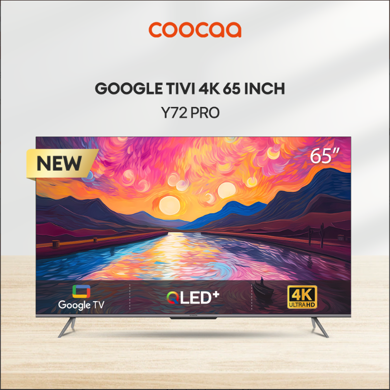 Google Tivi Coocaa 65Y72 Pro 4K QLED 65 inch